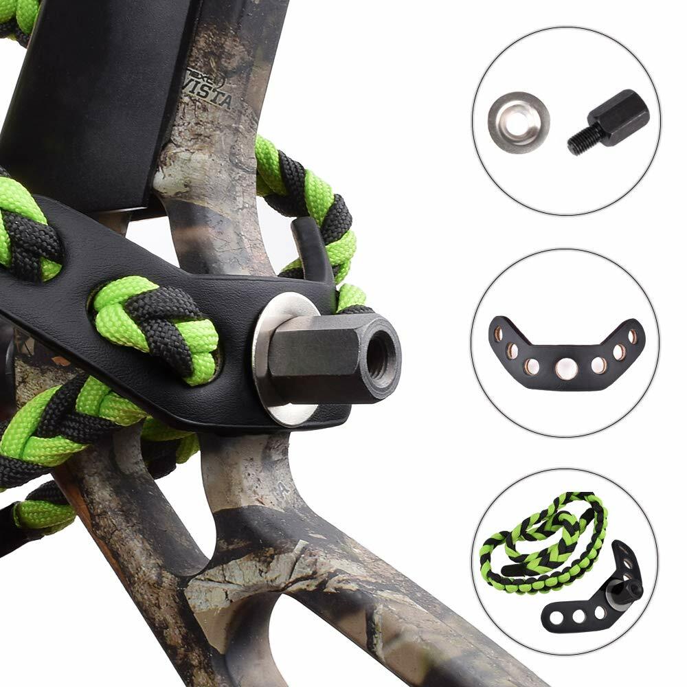 Archery Compound Bow Wrist Sling Strap Braided Compound Bow Adjustable Paracord