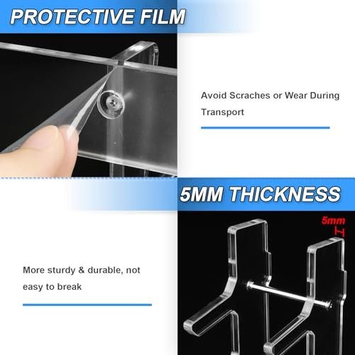 Acrylic Knife Display Stand - EDC Organizer Rack for Folding Knives & Multitools