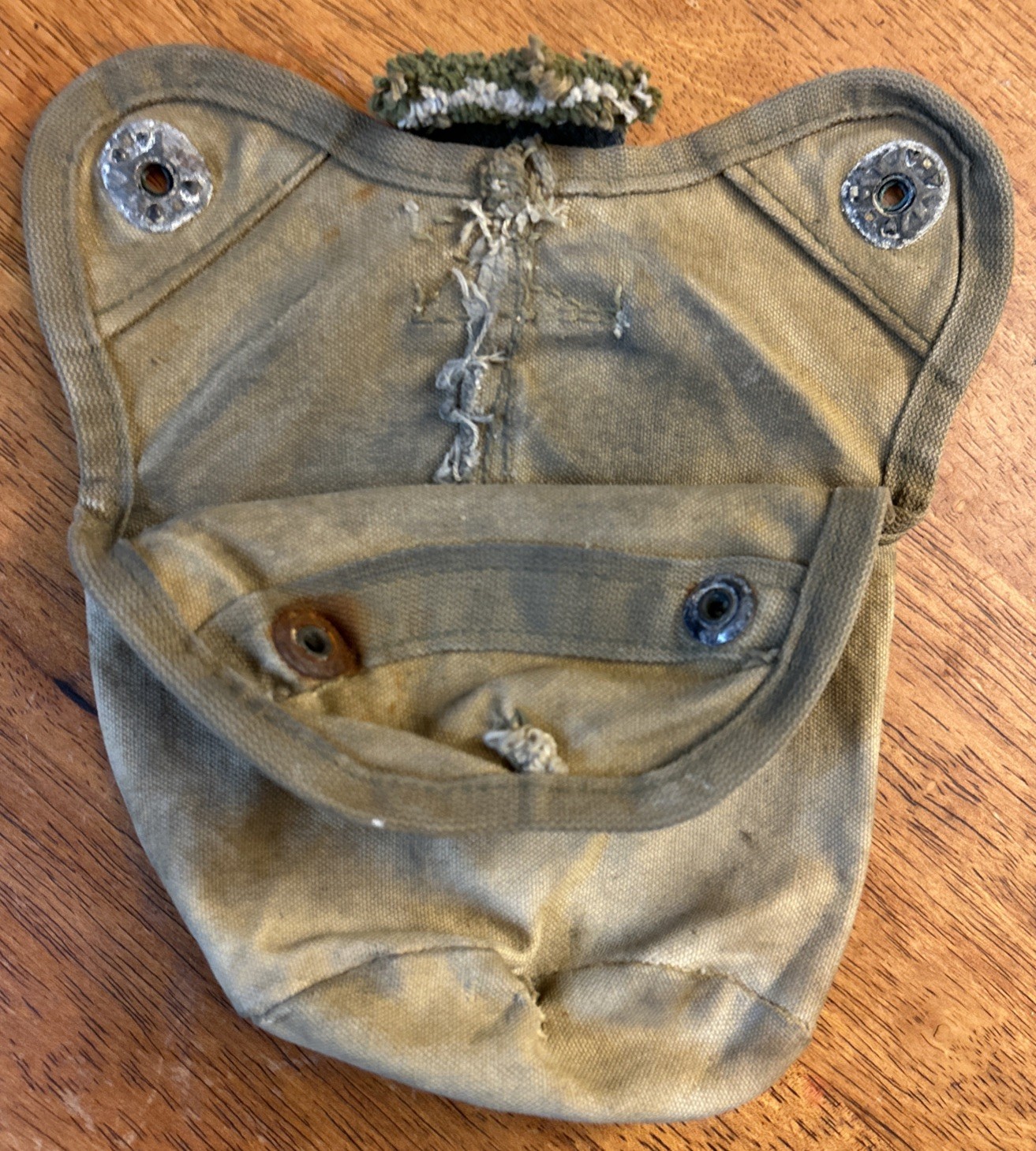 Original WWII USMC Marine Corps 2nd Pattern CANTEEN COVER Missing Belt Hook
