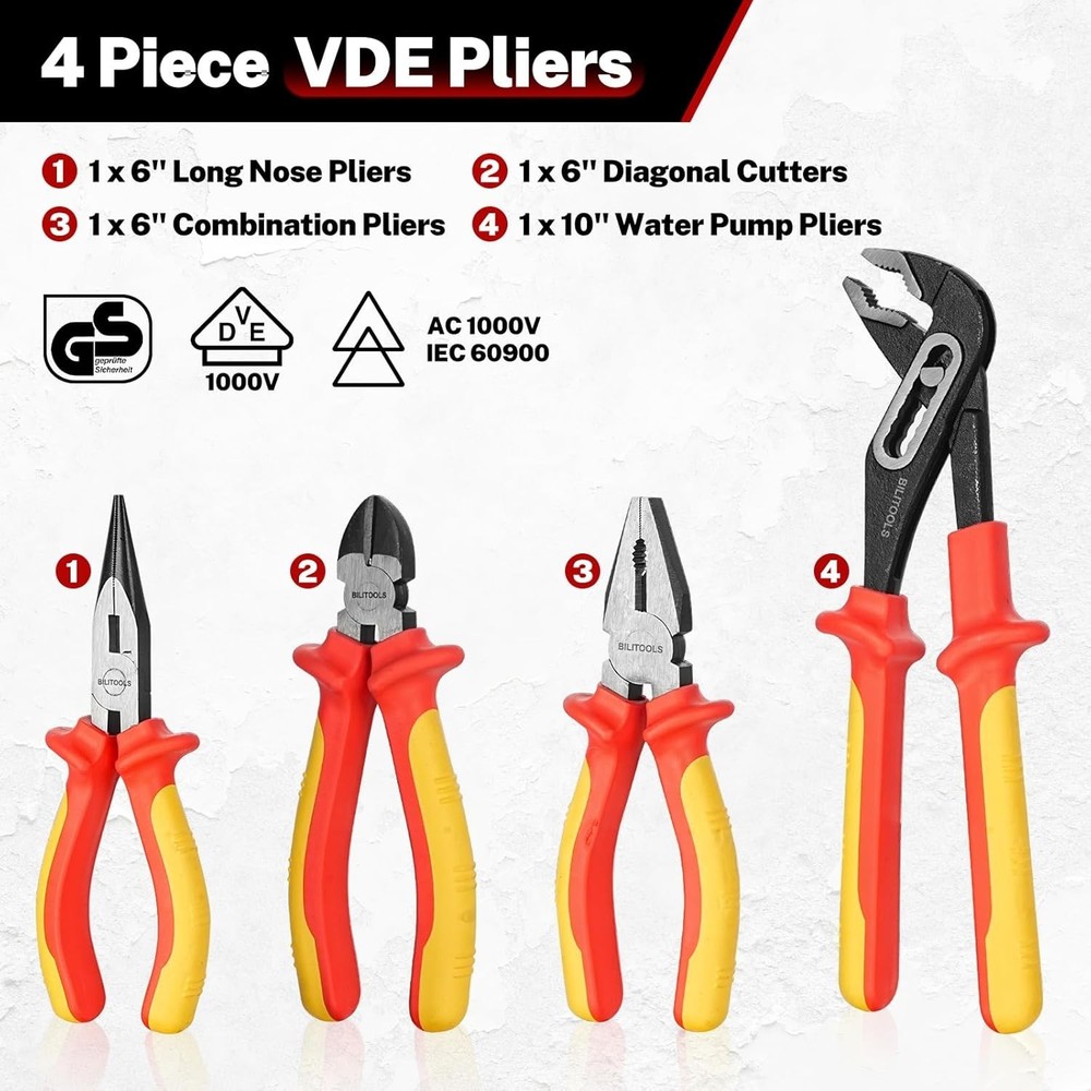 Insulated Screwdriver Set, VDE Electrician Tools