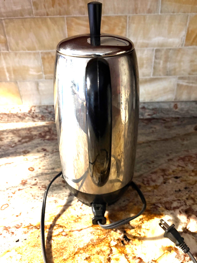 Vintage Farberware Superfast Fully Automatic Percolator Model 142 Retro WORKS