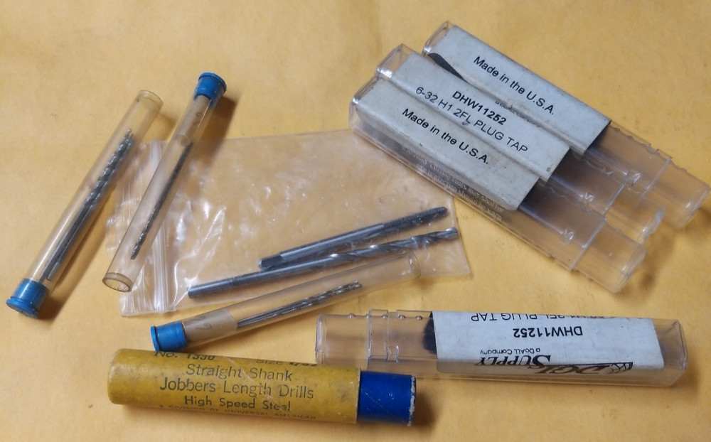 30 Small Drill bits & Machinist's Taps--Gunsmithing?
