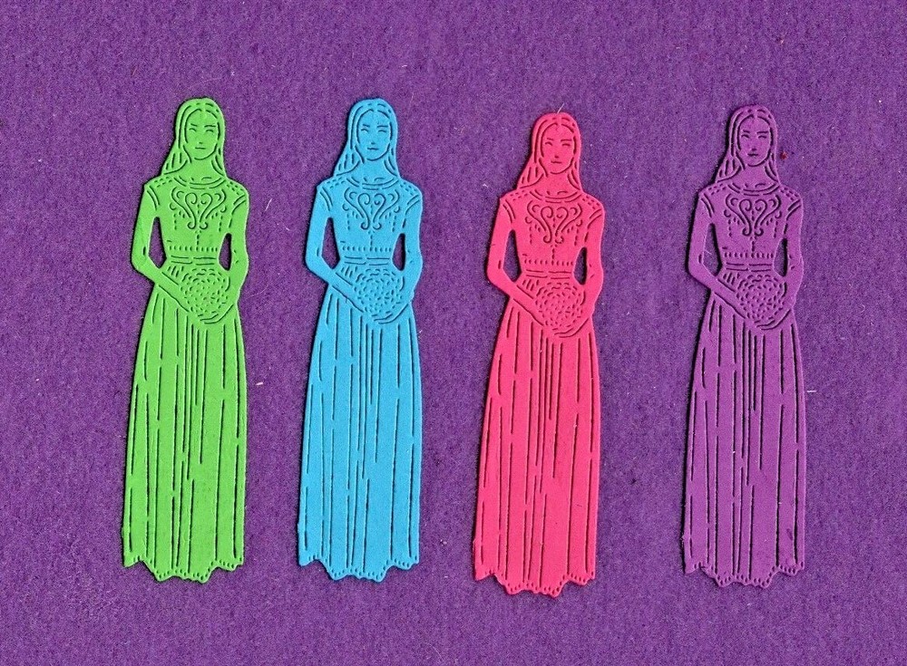 BRIDESMAID bride die cuts scrapbook cards