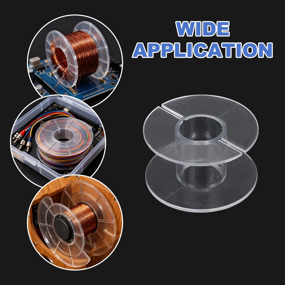 10pcs Speaker Crossover Bobbin Spools Coil, 53x29mm ABS Empty Spools