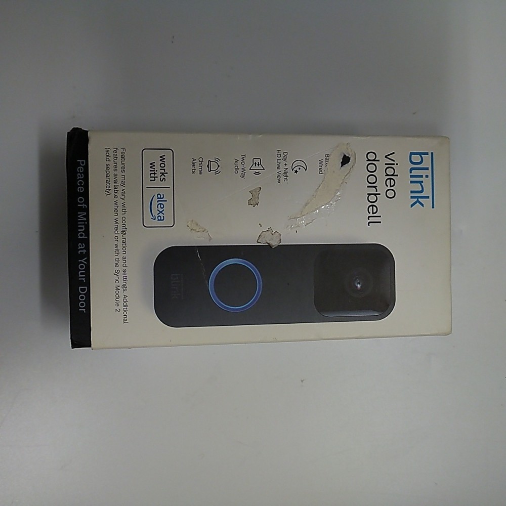 Blink Video Doorbell - Black (Standalone) - Untested - AS-IS - Powers On