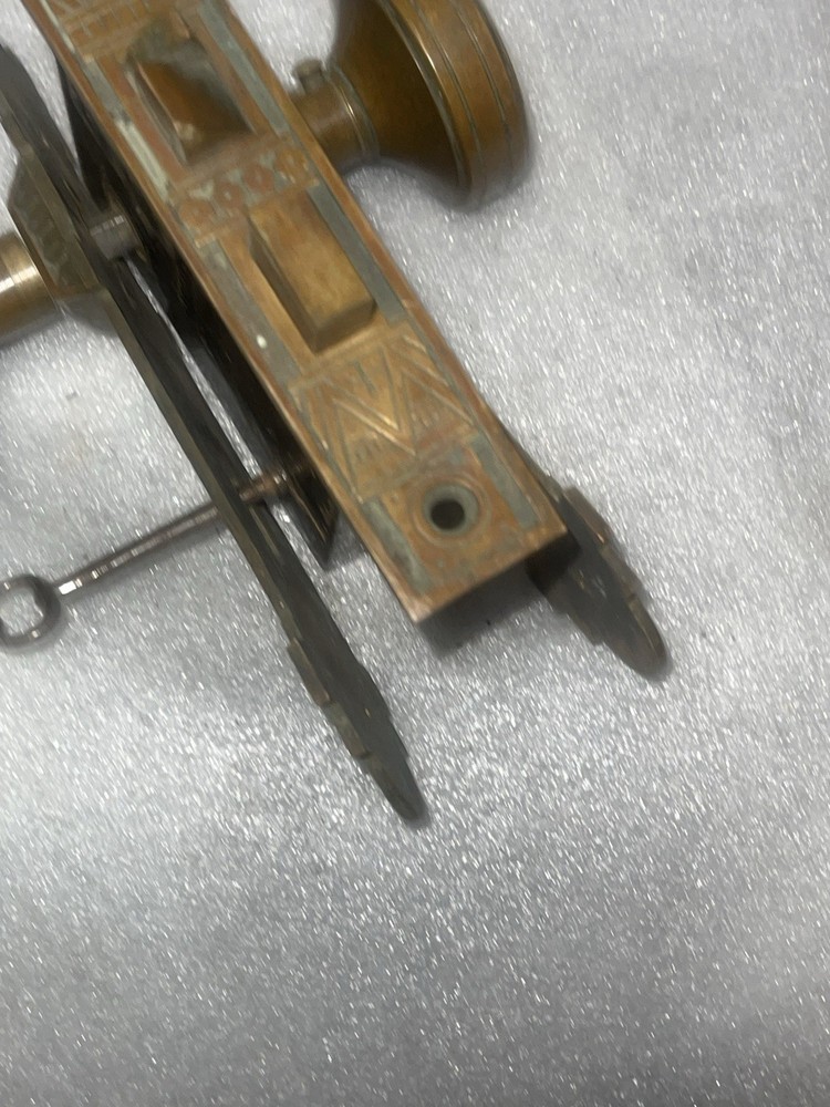 Antique Mortise Lock & Key, Door Knobs, Backplates, by Corbin