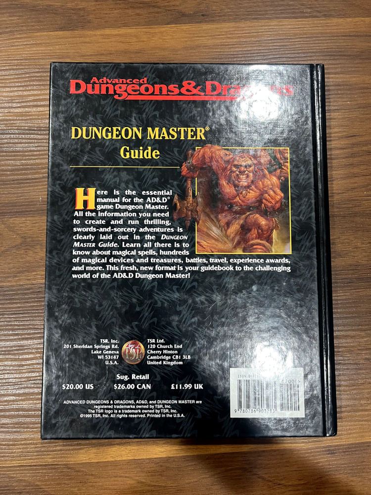 Advanced Dungeons & Dragons AD&D 2nd Edition Dungeon Master Guide 2160