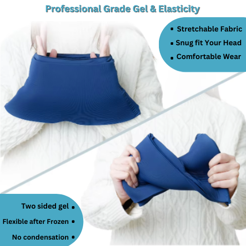 Migraine Relief Cap for Headache Relief – Cooling & Compression Therapy Hat