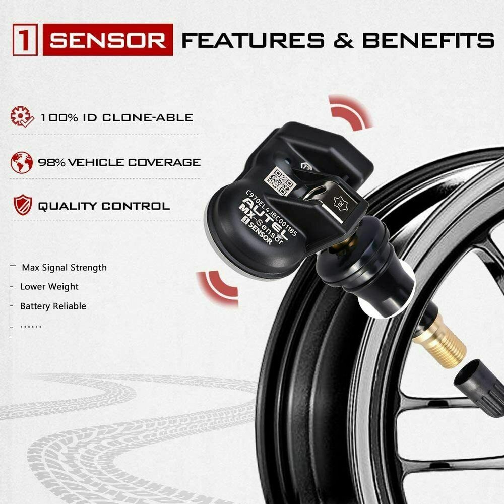 Autel TPMS MX-Sensor 315MHz 433MHz Universal Programmable Tire Pressure Sensor