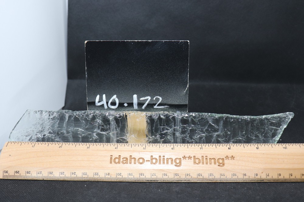 Flint Knapped Clear Glass Handmade Blade For ComicCon; D&D Props