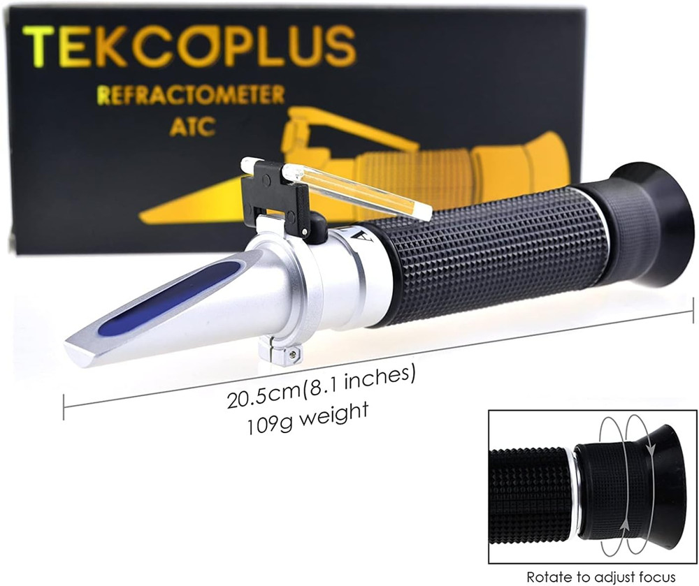 0-10% Brix Refractometer for Testing Sugar Content Maple Sap Syrup, Low-Conce...