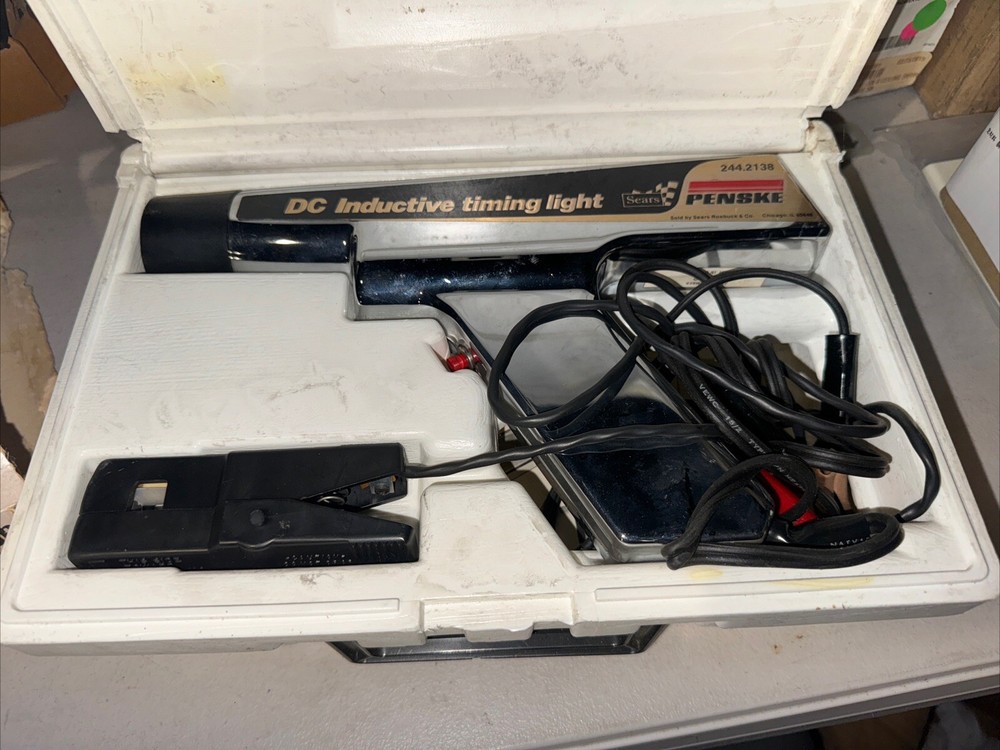 Sears Penske clamp on inductive pick up DC powered timing light