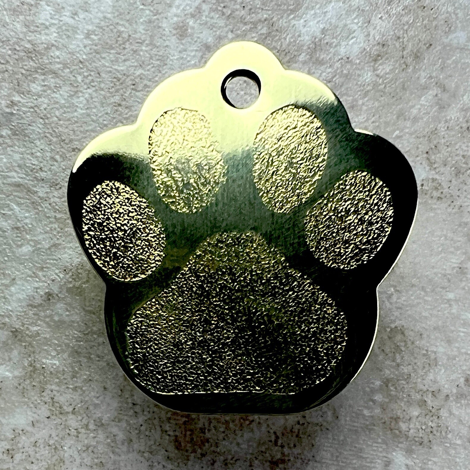 Custom Engraved Dog Tags Personalized Dog Collar Pet Tags Engraved ID BRASS PAW