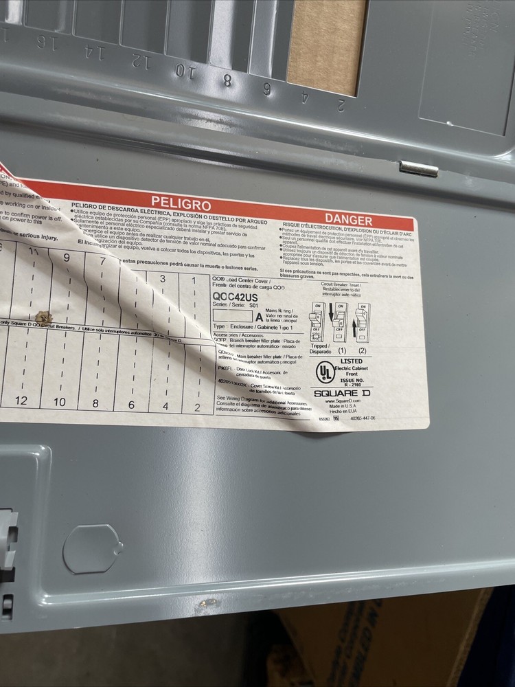 SQUARE D QOC42US Cover,Surface,