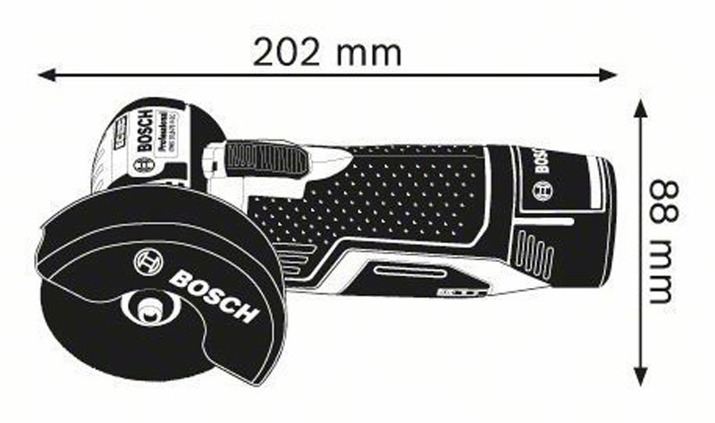 Bosch Angle Grinders GWS10.8-76V-EC Bare tool Body only Professional