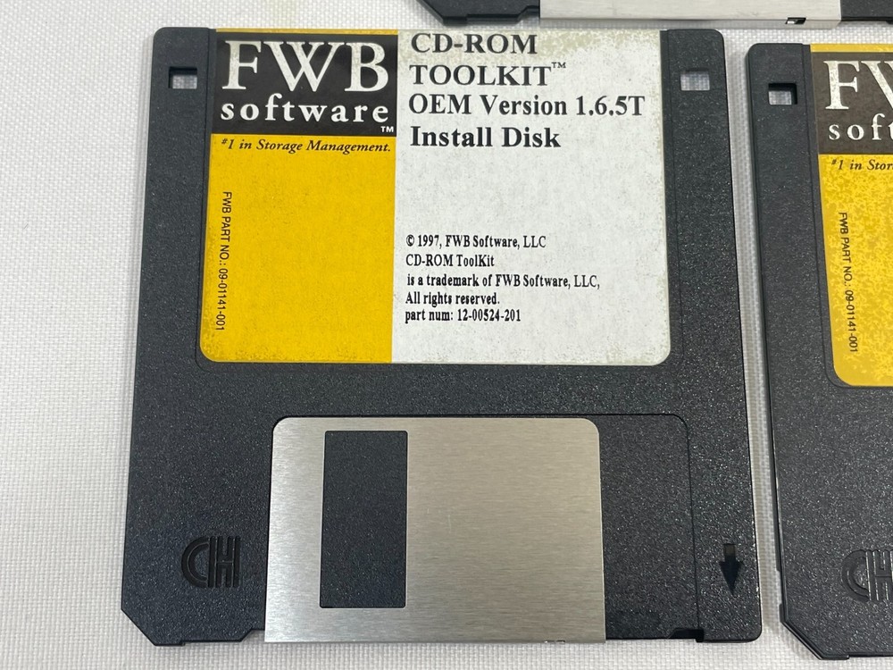 Vintage 1997 FWB Software CD-ROM Hard Disk Tool Kit 3.5" Floppy Disk