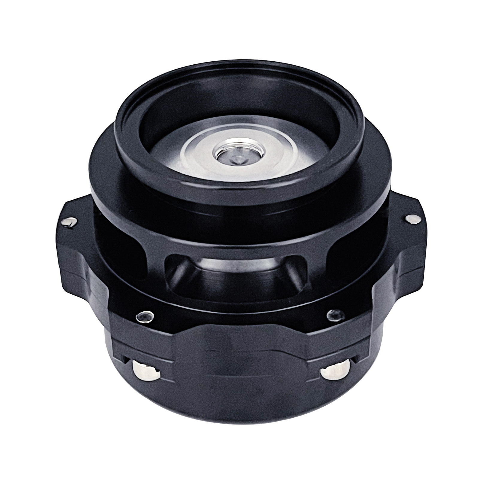 Black Universal 50mm BOV Blow Off Valve Q Typer With Tial Logo V-Band Flange