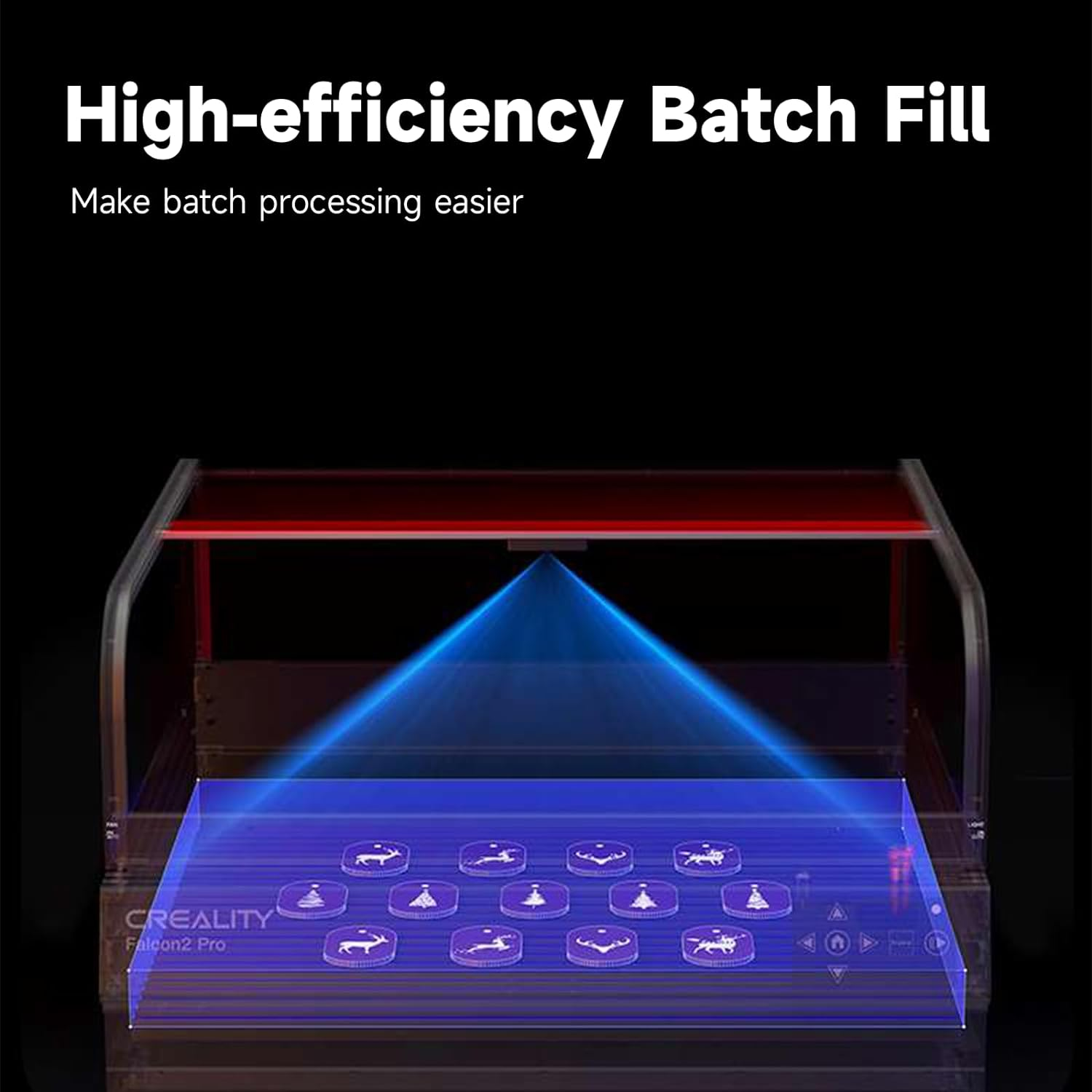 Creality Falcon2 Pro 40W Laser Engraver,High-Precision Cutter for Wood and Metal