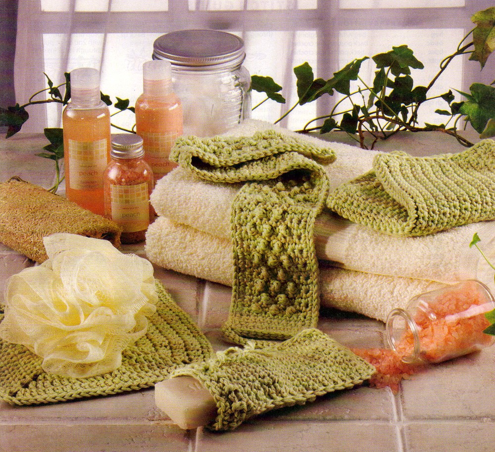 DELIGHTFUL Spa Set/Decor/Crochet Pattern INSTRUCTIONS ONLY