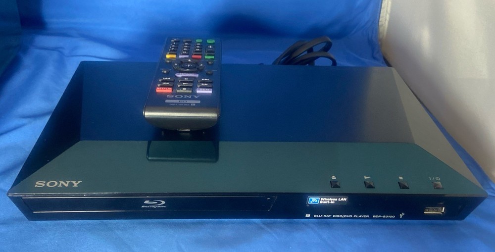 Sony BDP-S3100 Blu-Ray Player Wi-Fi Streaming w/ Remote Tested