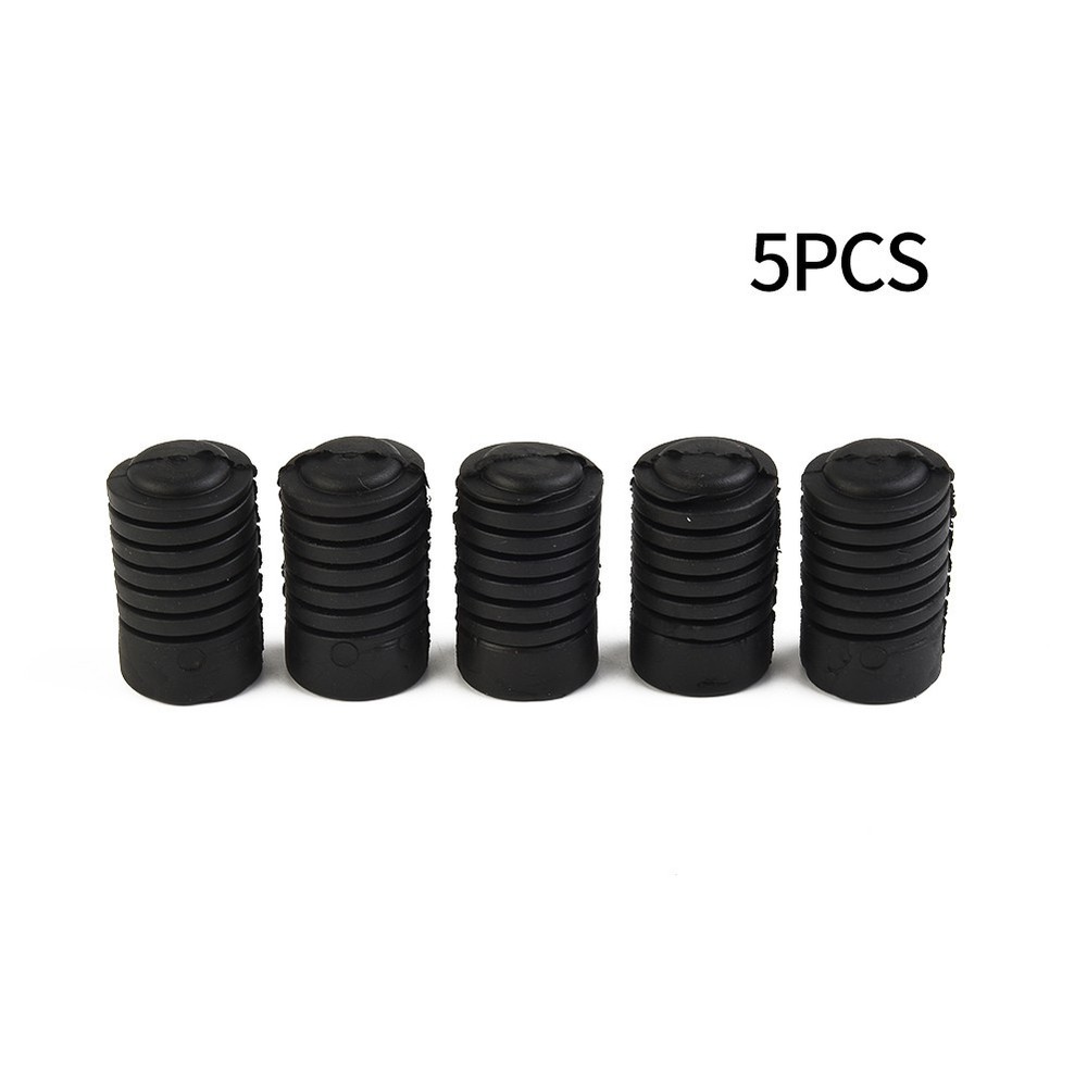 Bonnet Buffer Stop Hood Auto Black Bumper Replacement 5 Pcs Accessories