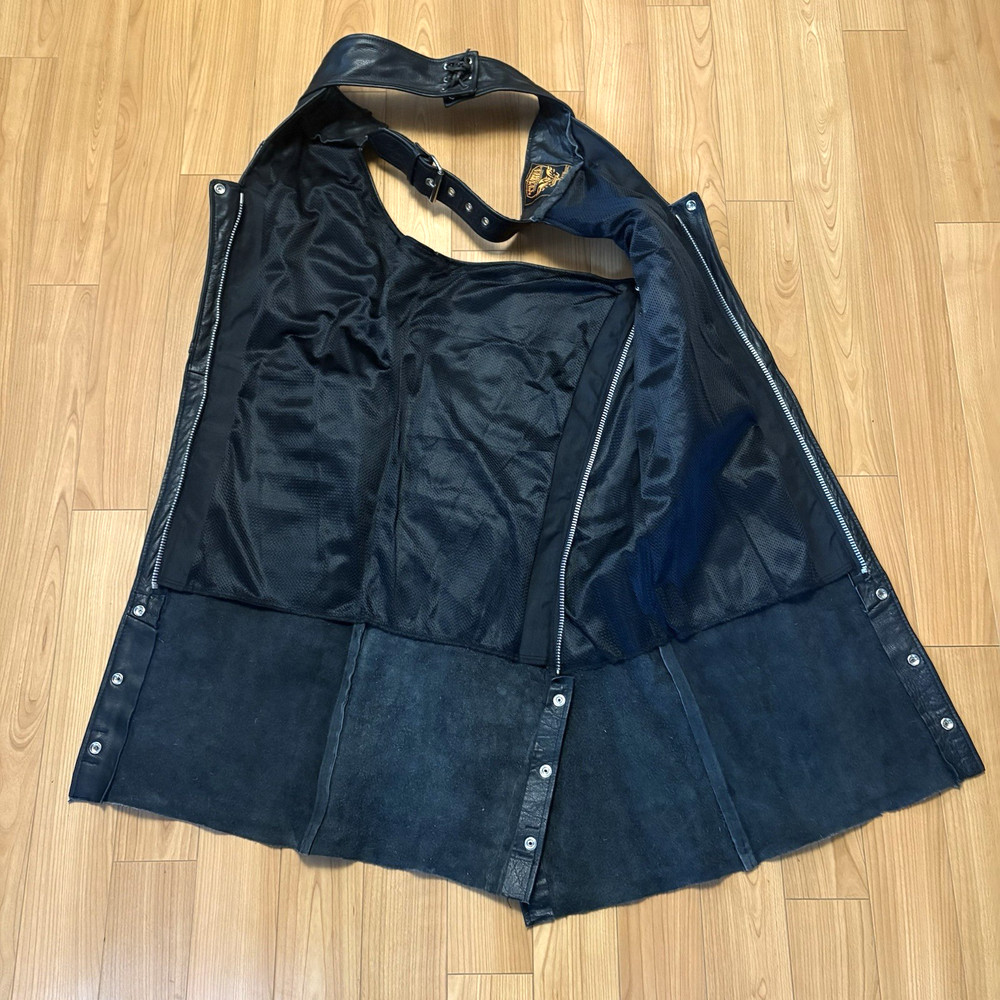 Milwaukee Leather Women's Black Leather Chaps Medium