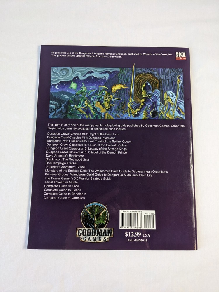 DCC 19 The Volcano Caves D&D Pathfinder 3.5 Module Goodman 2005