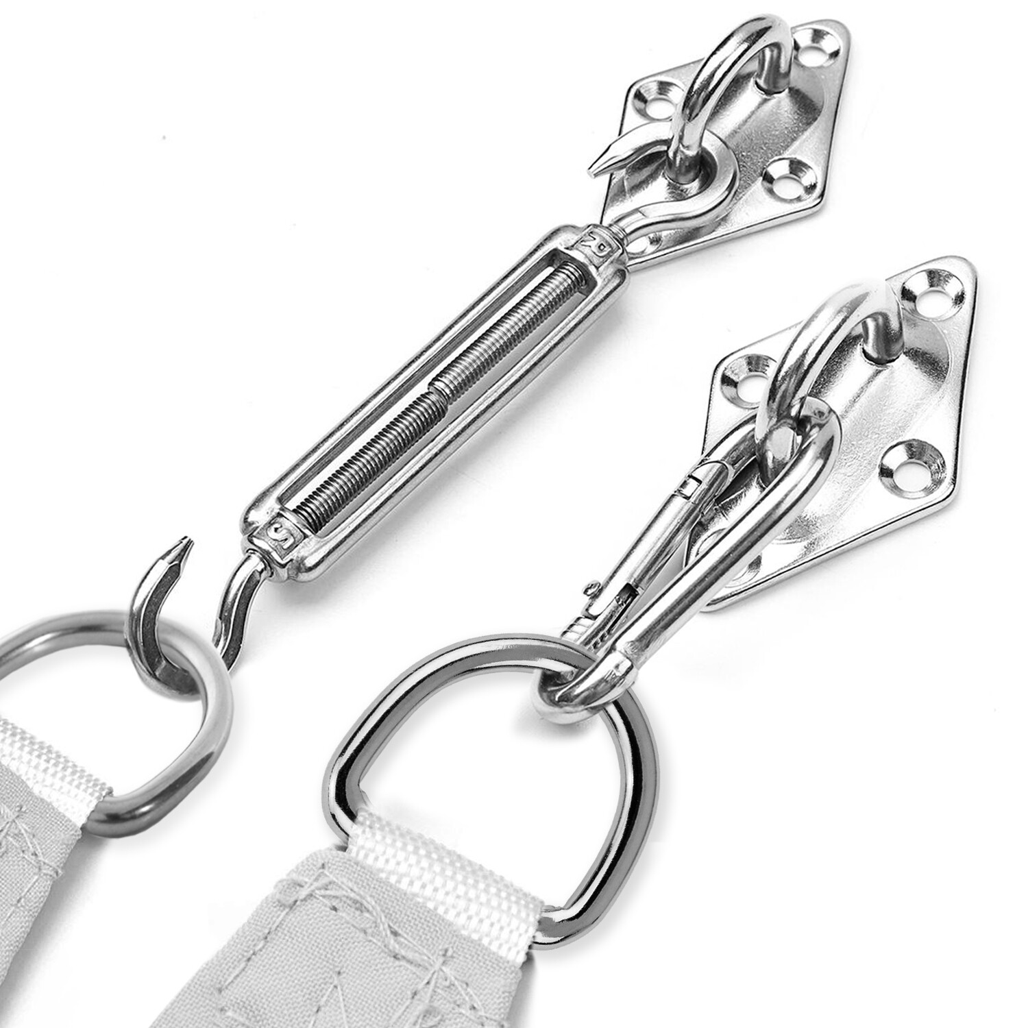 Triangle and Rectangle Sun Shade Sail Stainless Steel Hardware Install Tool Kit