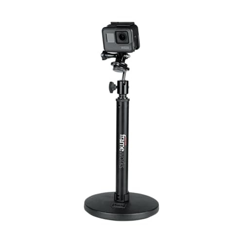 Gator Frameworks Camera Mount Mic Stand Adapter with Ball-and-Socket Black