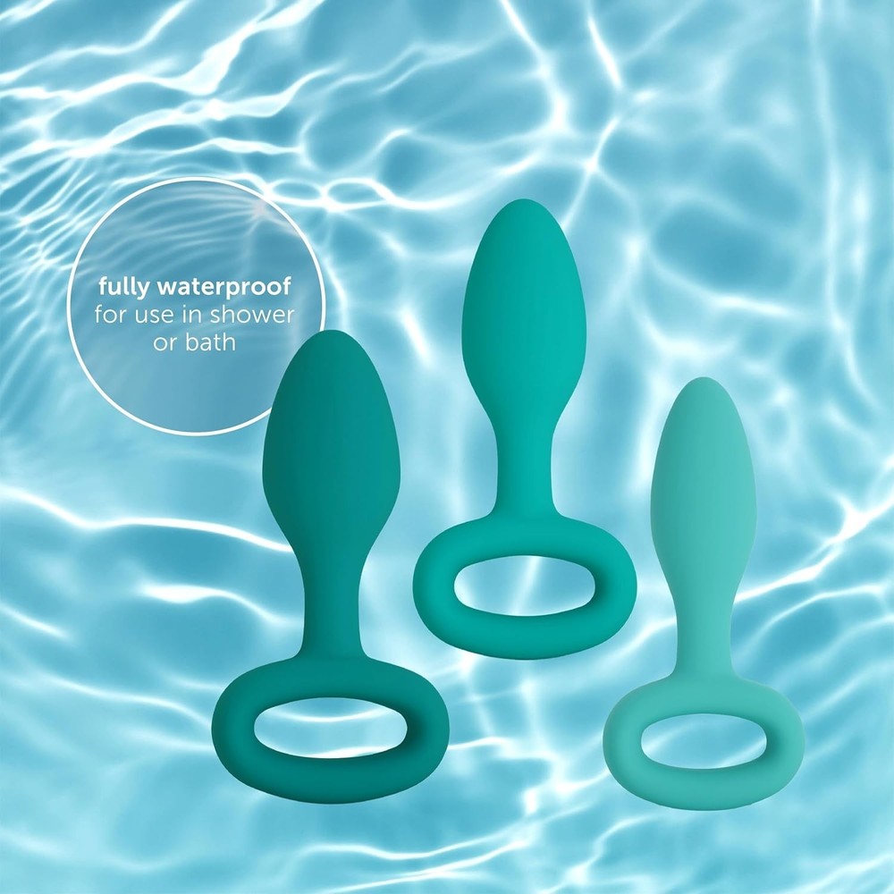 3-Piece Beginner-Friendly Butt Plug Training Set - Waterproof Silicone Design