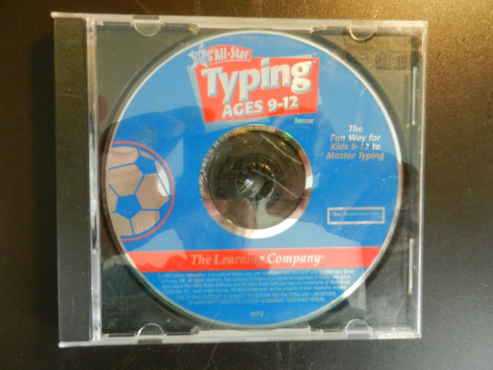 1999 ALL-STAR *TYPING*, ages 9-12 used CD-ROM.