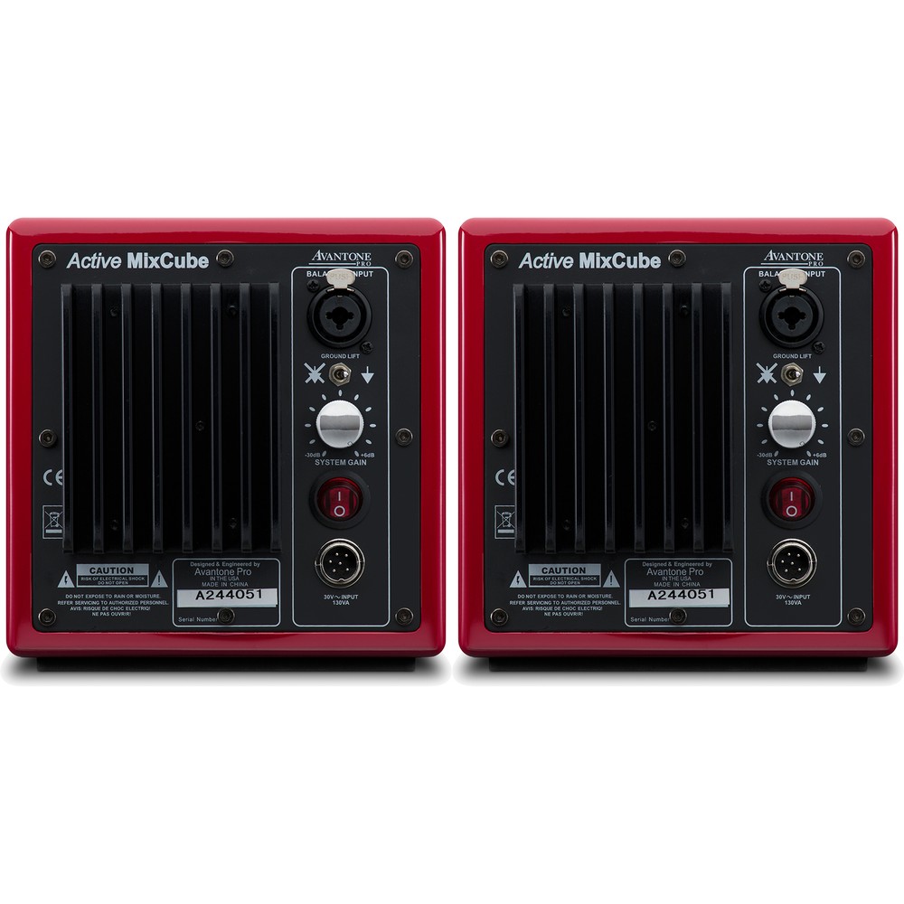 Avantone MixCube Active 10th Anniversary Red Mini Reference Monitors (Pair)