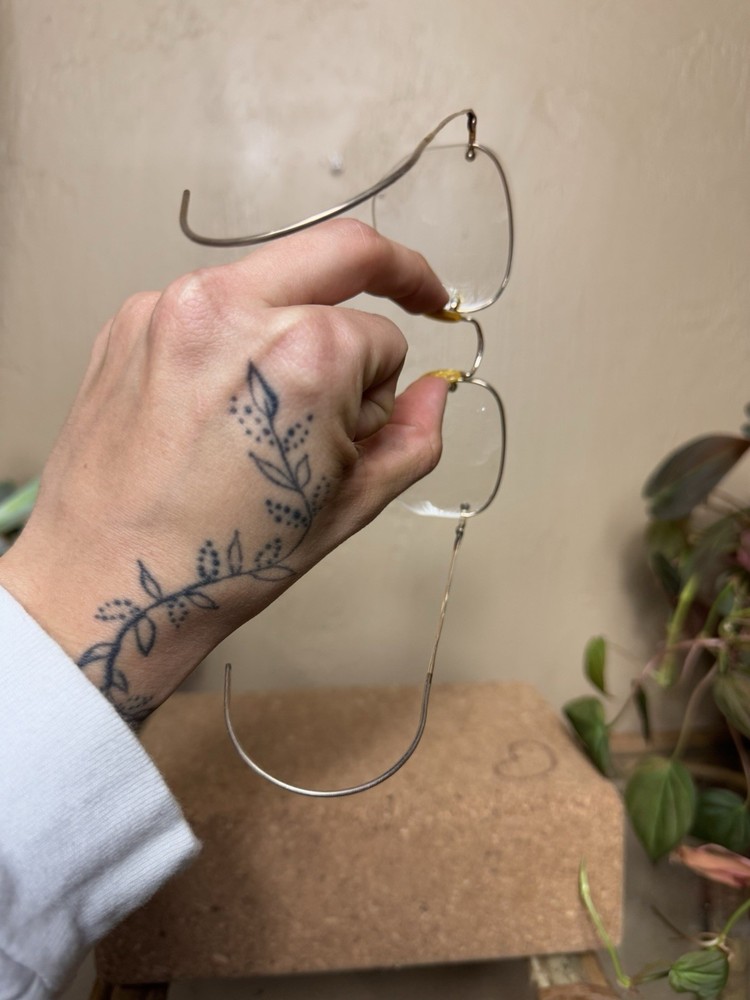 Vintage Wire Bifocals with Case
