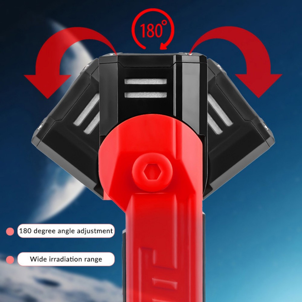 Magnetic Base LED Work Light 600LM Rechargeable Type-C Flashlight Lamp Tool