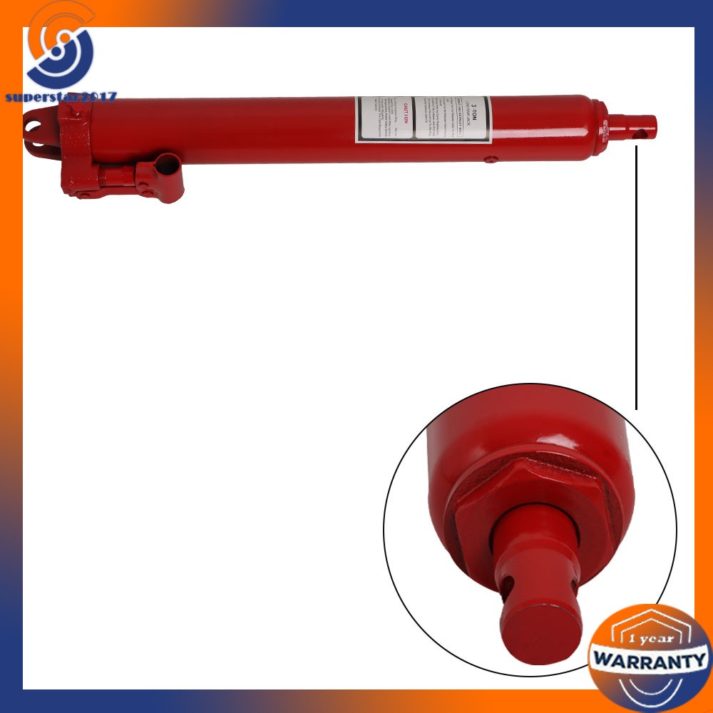 3 Ton Long Manual Hydraulic Jack Single Pump Engine Lift Cherry Picker