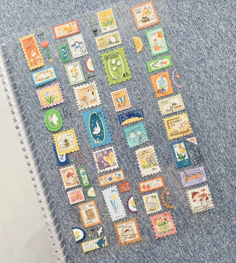 Snail Mail Postage Stamps PET Tape SAMPLE LOOP