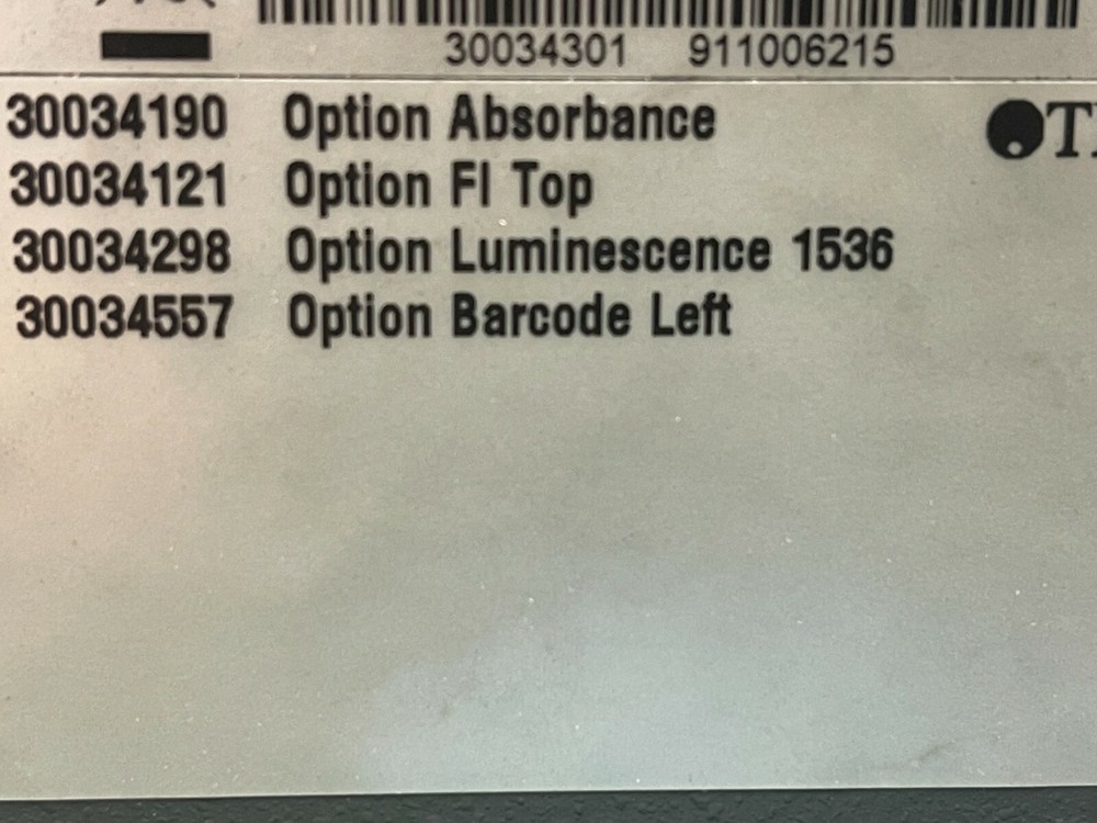 Tecan Infinite M1000 Multimode Microplate Reader & Software & 60 Days Warranty