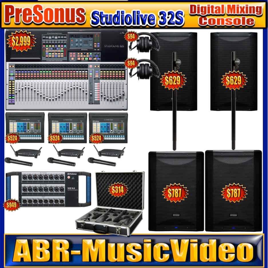 PreSonus Quantum ES 2 Audio Interface, Eris Studio 4 Monitors, Eris Sub 8BT Sub