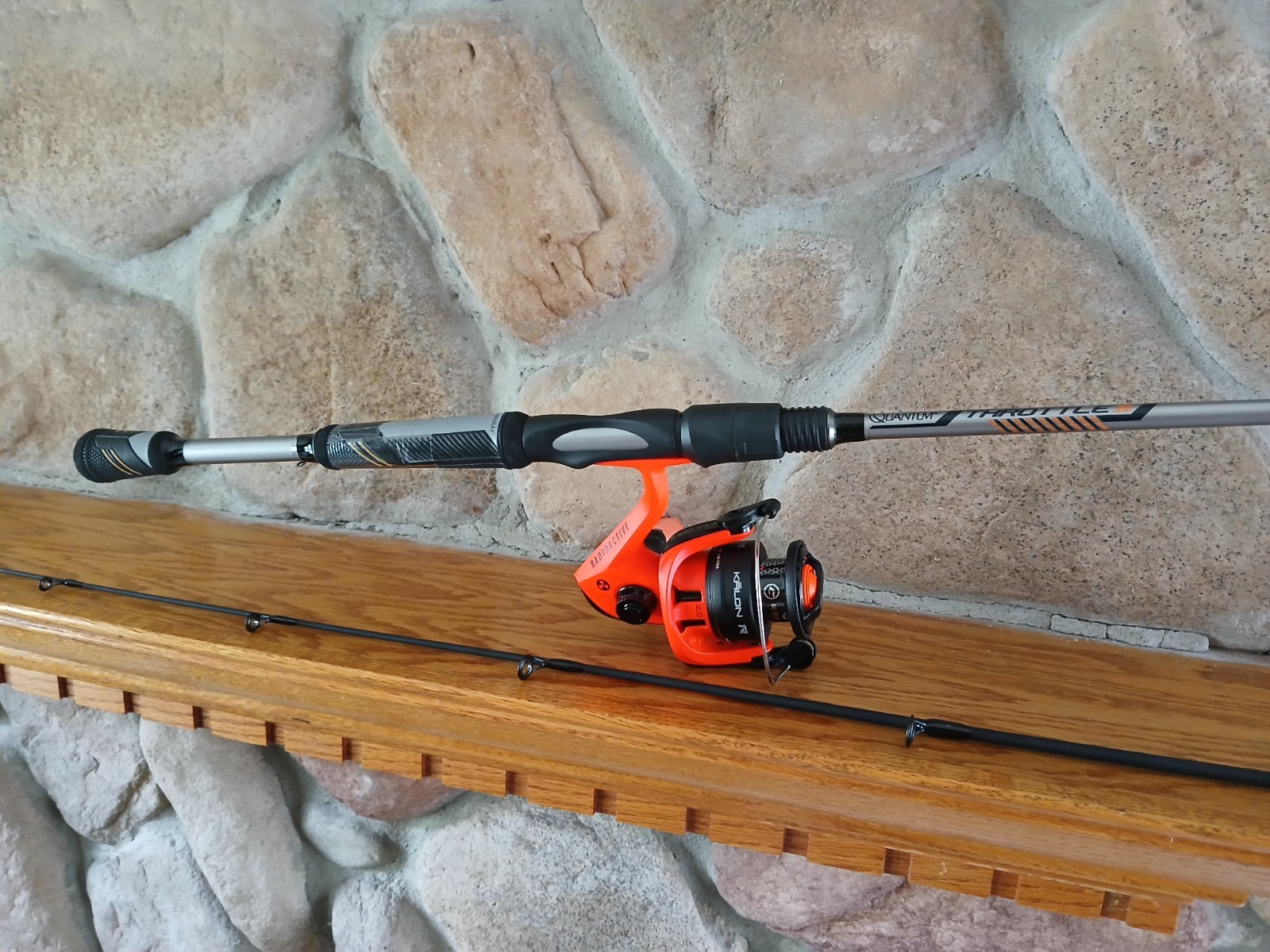 Kalon 13 Fishing 2.0 Radioactive Spinning Fishing Reel Quantum Throttle II Combo