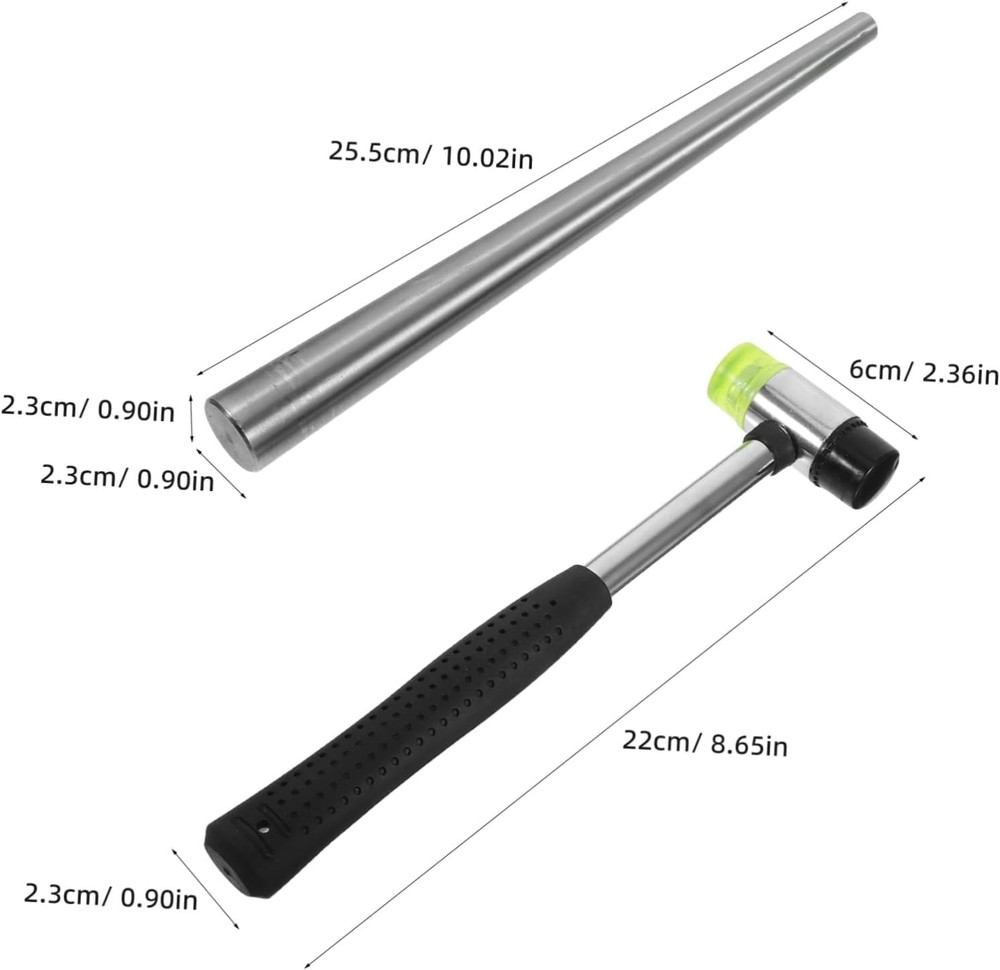Ring Mandrel Sizing Tool Set Modify Ring Hammer Adjustable Jewelry Mallet