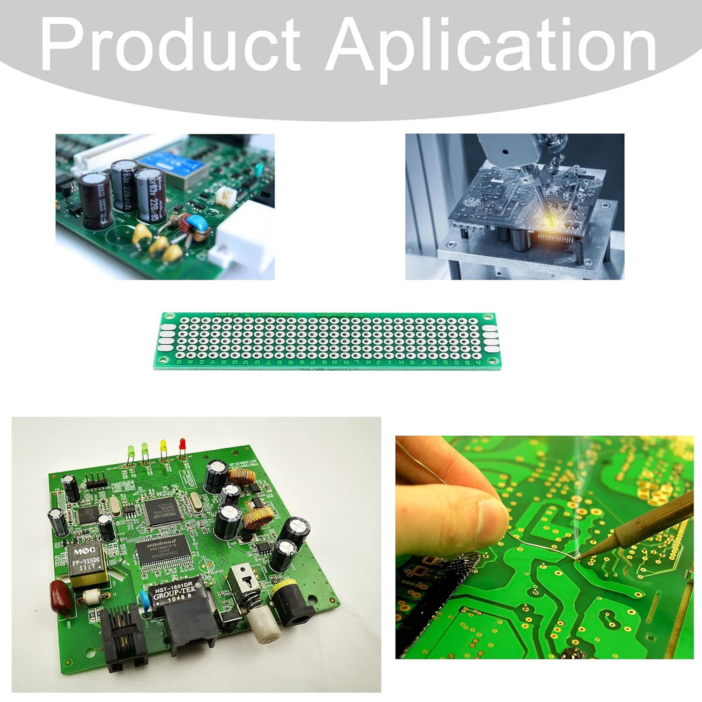 20 Pcs 2X8Cm PCB Board Small Prototype Boards Universal Printed Circuit Board...