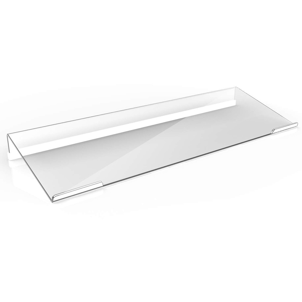 Clear Acrylic Tilted Computer Keyboard Holder for Easy Ergonomic Typing, Upgr...