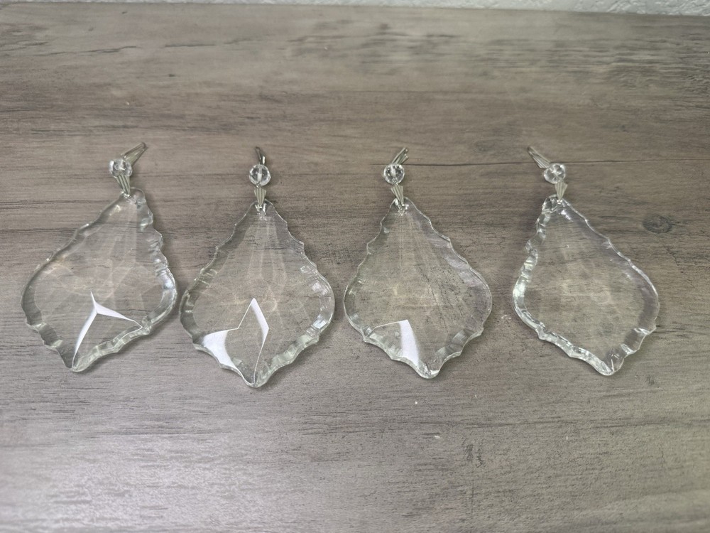 4 chandelier tear drop replacement crystals