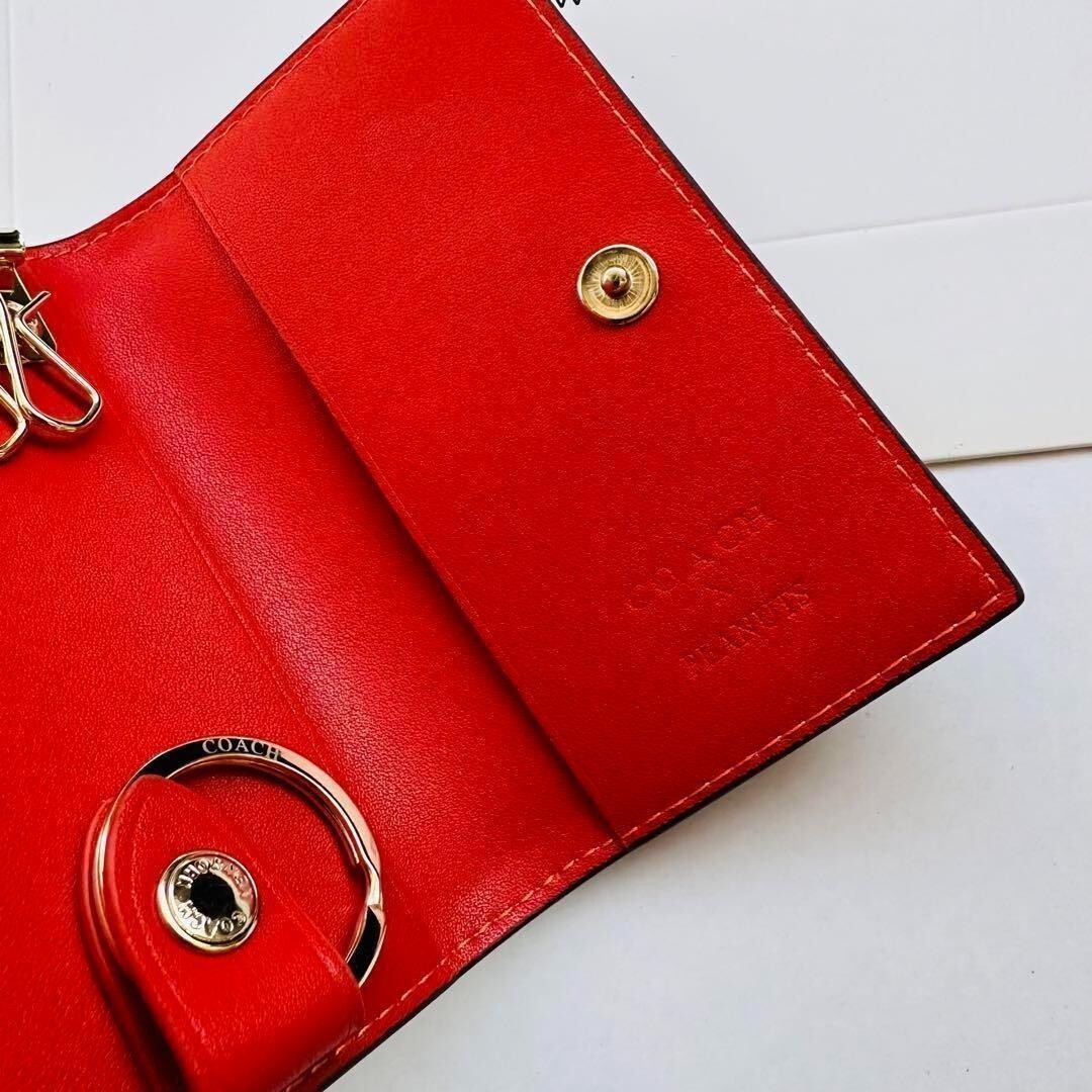 COACH x Peanuts 5 Key Case Snoopy Signature Smart Key CF250 outlet New