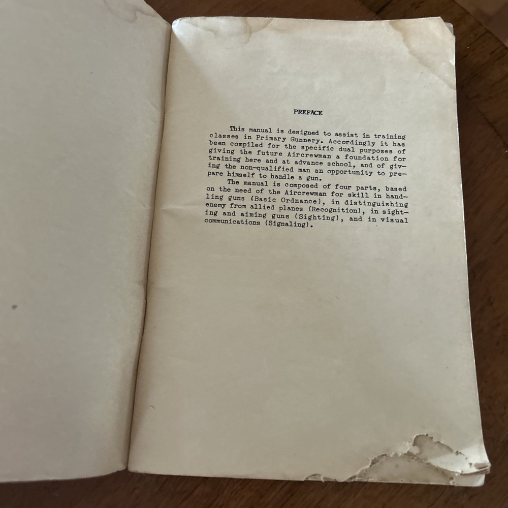 NAVAL AIR TECHNICAL PRIMARY GUNNERY TRAINING MANUAL NAVPERS