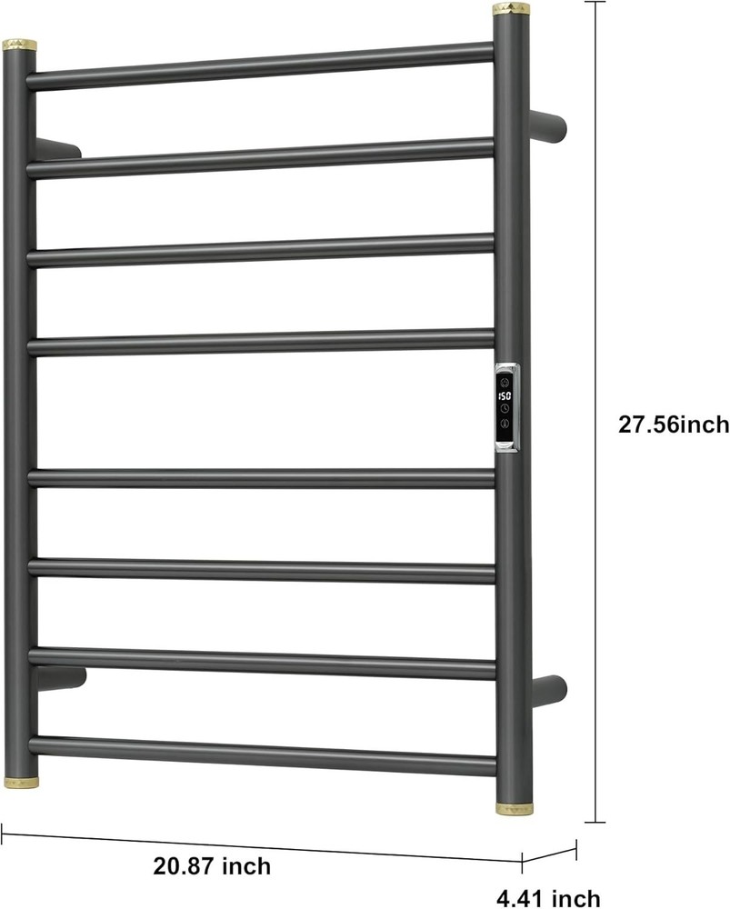 Electric Towel Warmer Rack,Heating Towel Warmer,Timer & Temperature Control Wall