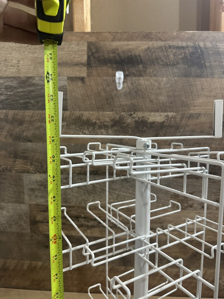 Counter Top Spinner Display Rack - 4 Sided (White)