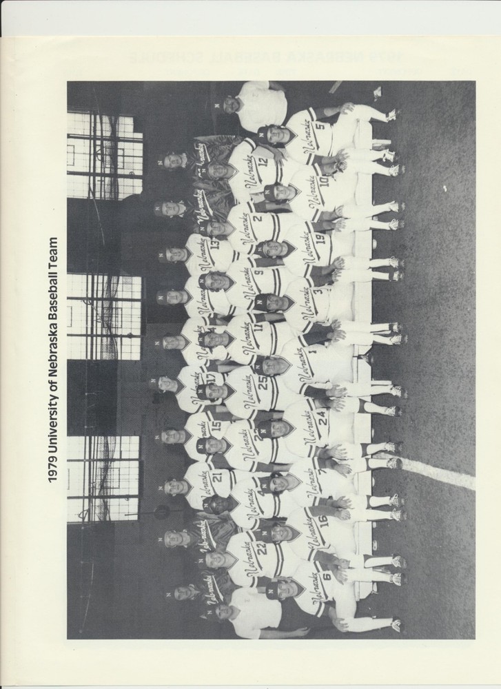 1979 Nebraska Baseball Program (a)