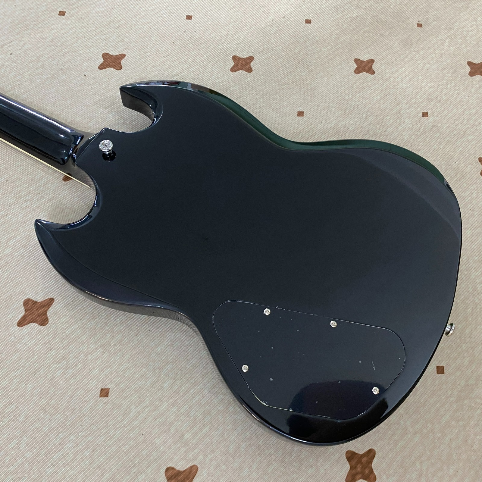 low price SG Standard Electric guitar Chrome hardware Ebony BlackChrome Hardware