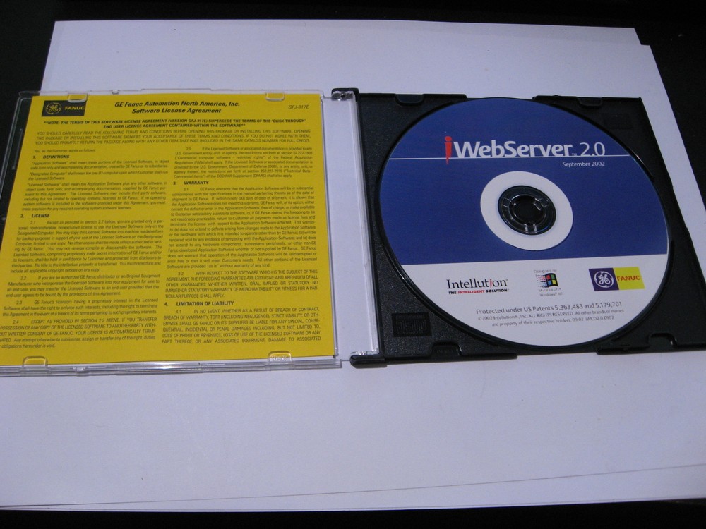 Intellution FIX Dynamics WebServer 2.0 Software CD - Used Original Package